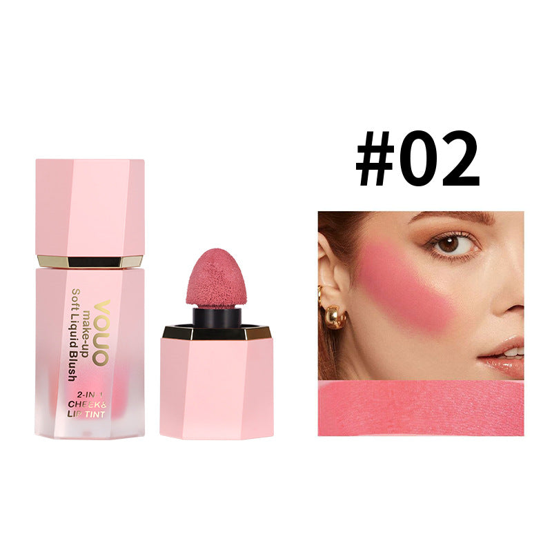 Liquid Lipstick Four-Piece Set Lip and Cheek Dual-Use Lip Glaze Matte Liquid Blush Set Daily Makeup