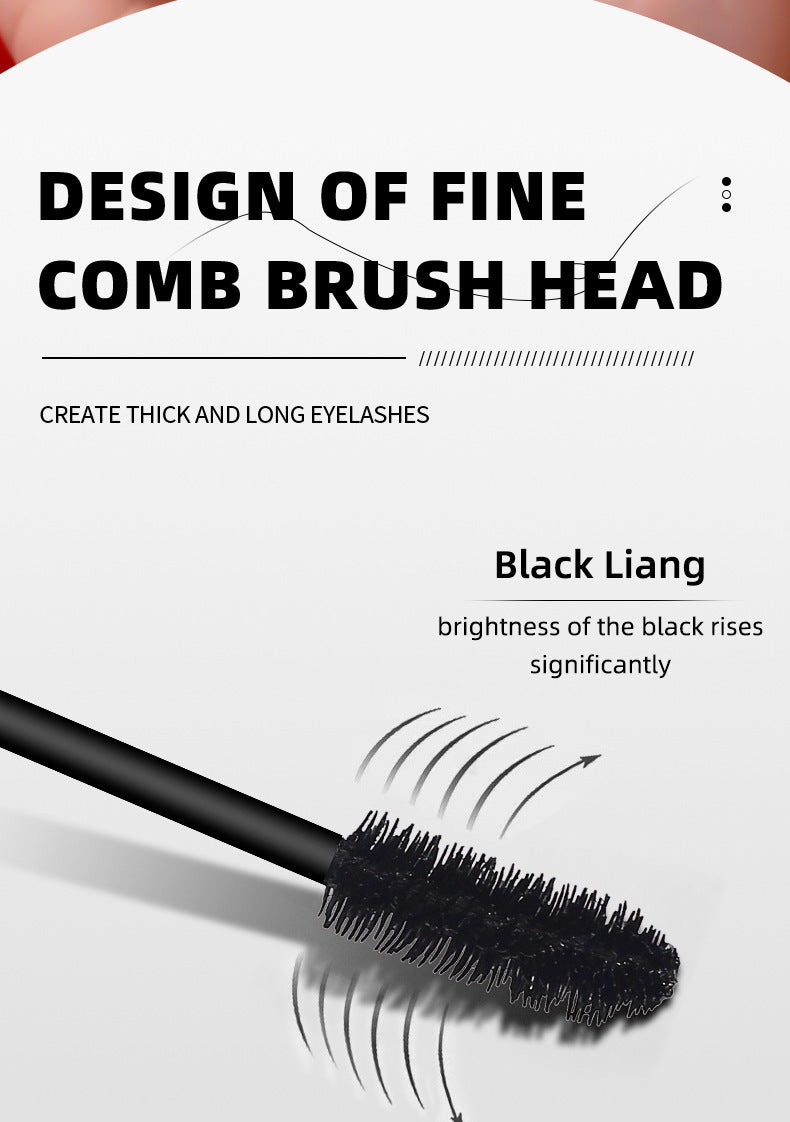 European Beauty Makeup Volumizing Curling Mascara Large Brush Head Dense Lengthening Waterproof Smudge-proof Mascara Makeup
