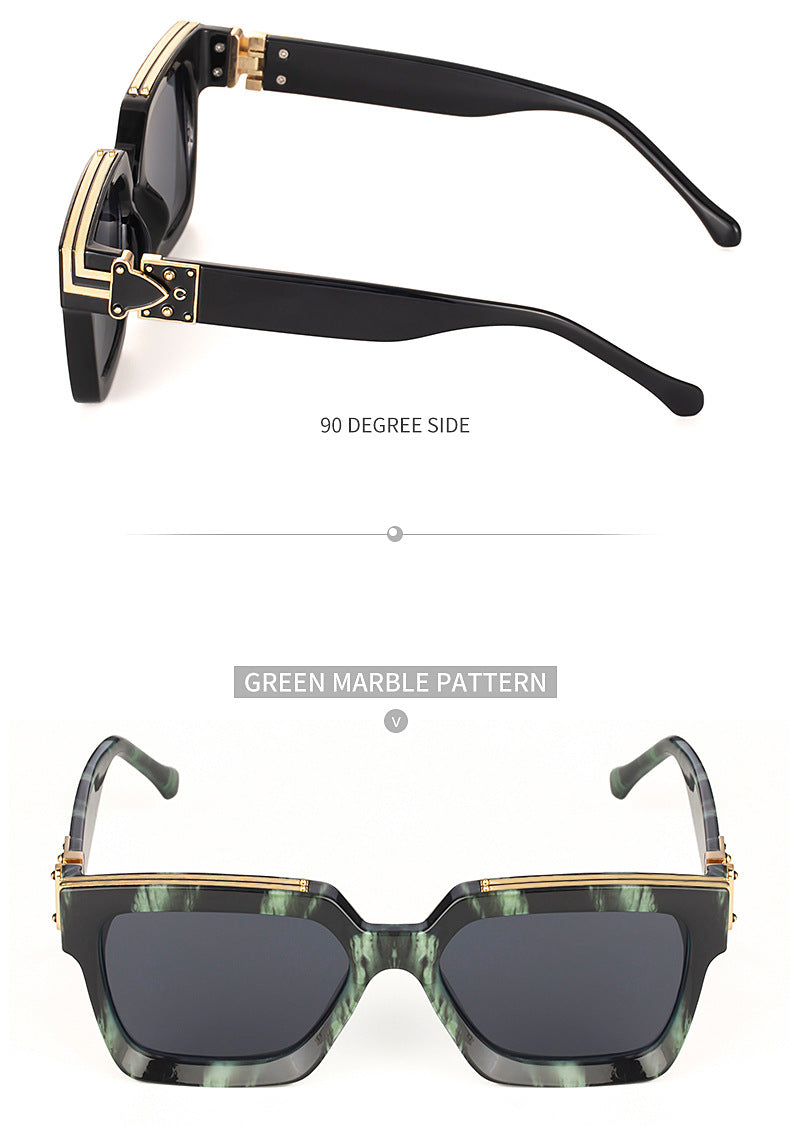 86229Small Frame Sunglasses for Women, European and American Style, Small Size, 0k Rich Man Same Style Sunglasses for Men, Trendy sunglasses