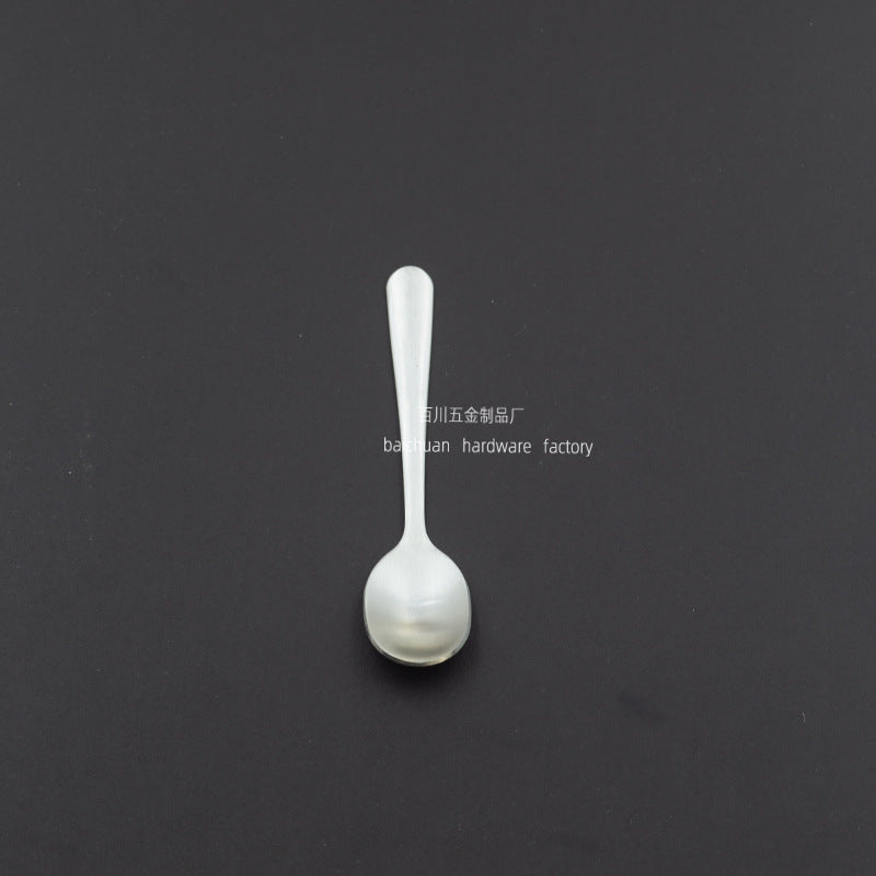 Manufacturer Extra Small Spoon Stainless Steel Coffee Spoon Creative Spoon Small Round Spoon Mini Extra Small Spoon8CM Seasoning Spoon