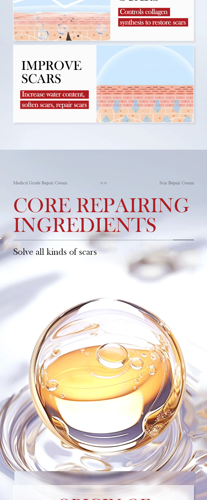 Scar Serum SADOER Hydrating, moisturizing, rejuvenating, nourishing face cream  foreign trade wholesale