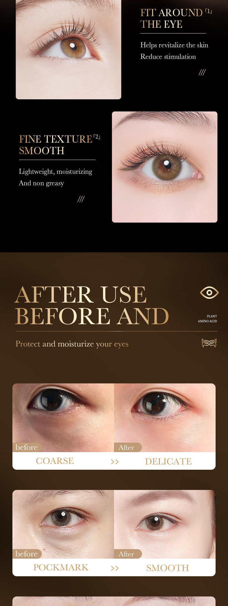 Snake Venom Peptide Eye Cream SADOER Hydrating and Moisturizing Improves Dark Circles, Eye Bags, and Eye Wrinkles  Wholesale