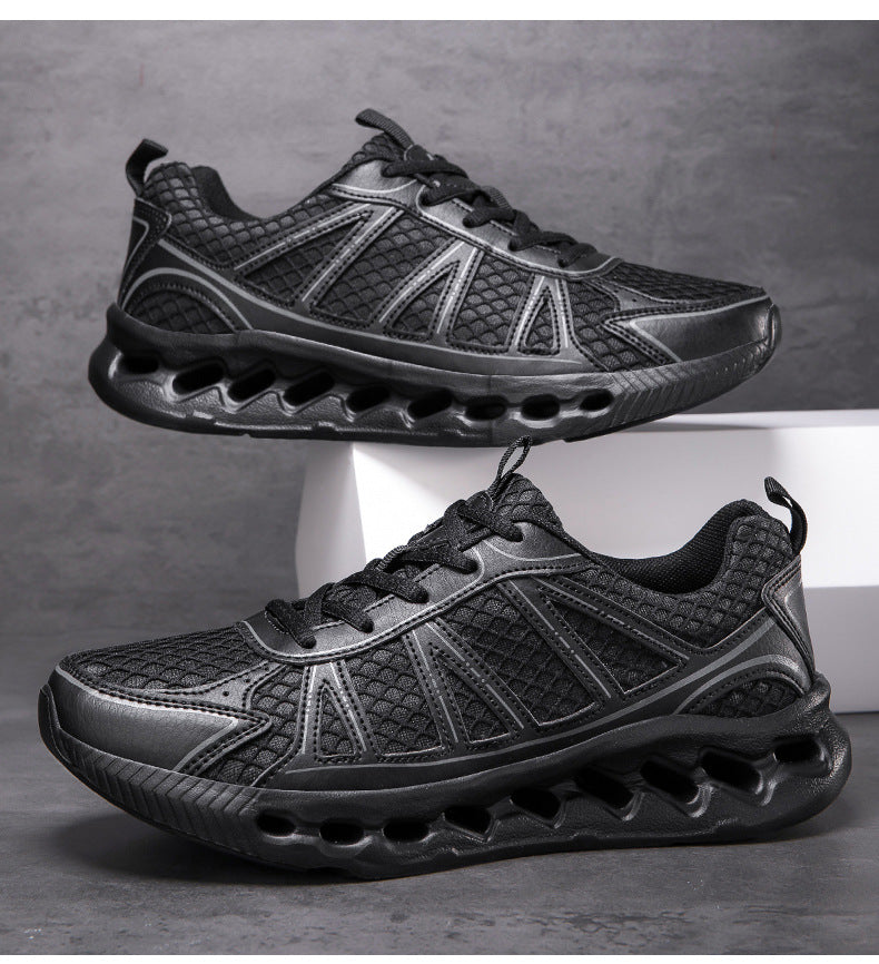 Autumn New Lightweight Shock Absorption Anti-Slip Sports Shoes Large Size Breathable Mesh Casual Shoes Men's Fashion Running Shoes
