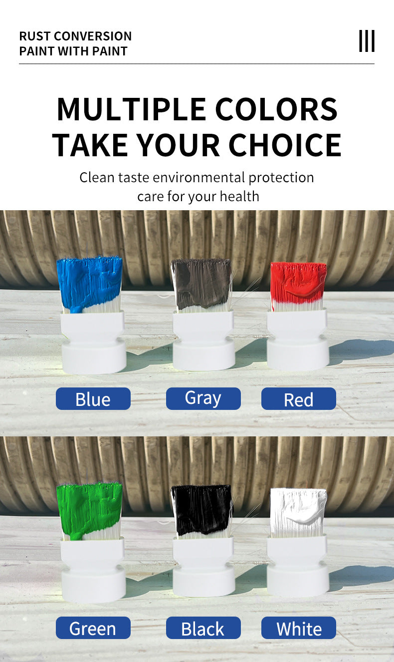 Water-based Anti-rust Paint Metal Paint Rust-free Rust Conversion Paint Color Steel Tile Renovation Rust Fixing Agent Multi-color Conversion Paint