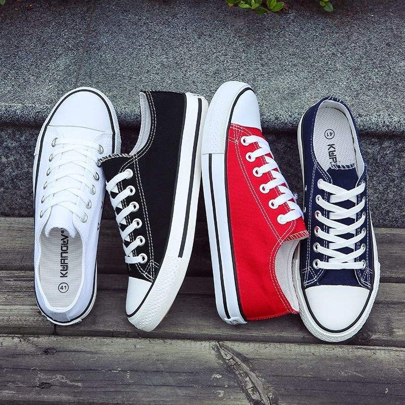 Canvas Shoes Men's Shoes Men's Style Shoes Trendy Versatile Breathable Student Sneakers Korean Version Summer Cloth Shoes Casual Shoes