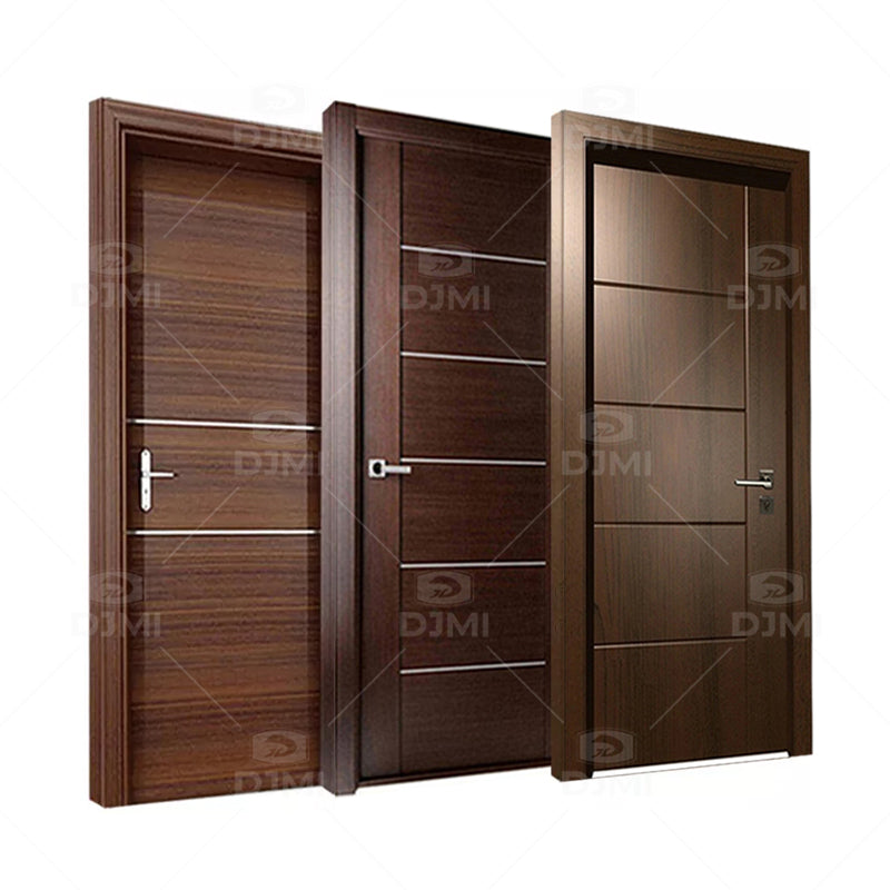 High End Solid Wood Door Price of Fireproof Wooden Door Hot Selling Wood Door for Hotel for Bedroom