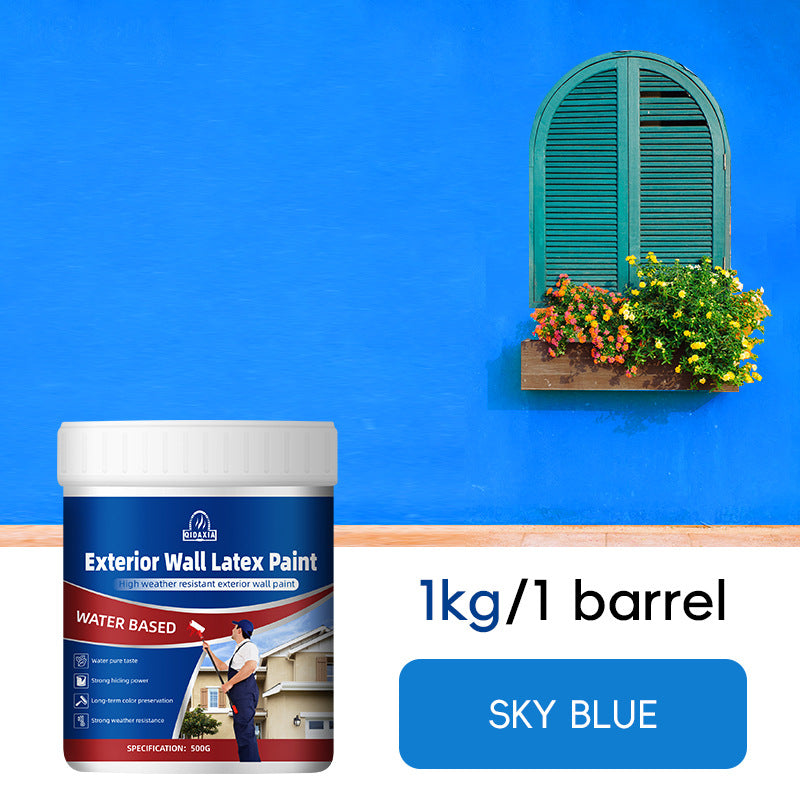 Qixia Exterior Wall Latex Paint Wall Renovation Special Repair Exterior Wall Paint Color Change Coating Wall Paint Exterior Wall Coating
