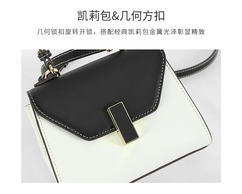 Factory Creative New Women's Bag Fresh Color-Block Handbag Shoulder Bag Elegant Versatile Crossbody Bag