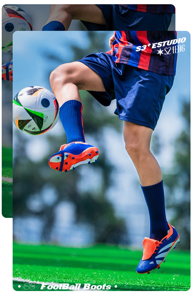 World Cup Football Shoes Men's New Style Grassland Competition AG Spike TF Broken Nails Adult Youth Student Sports Training