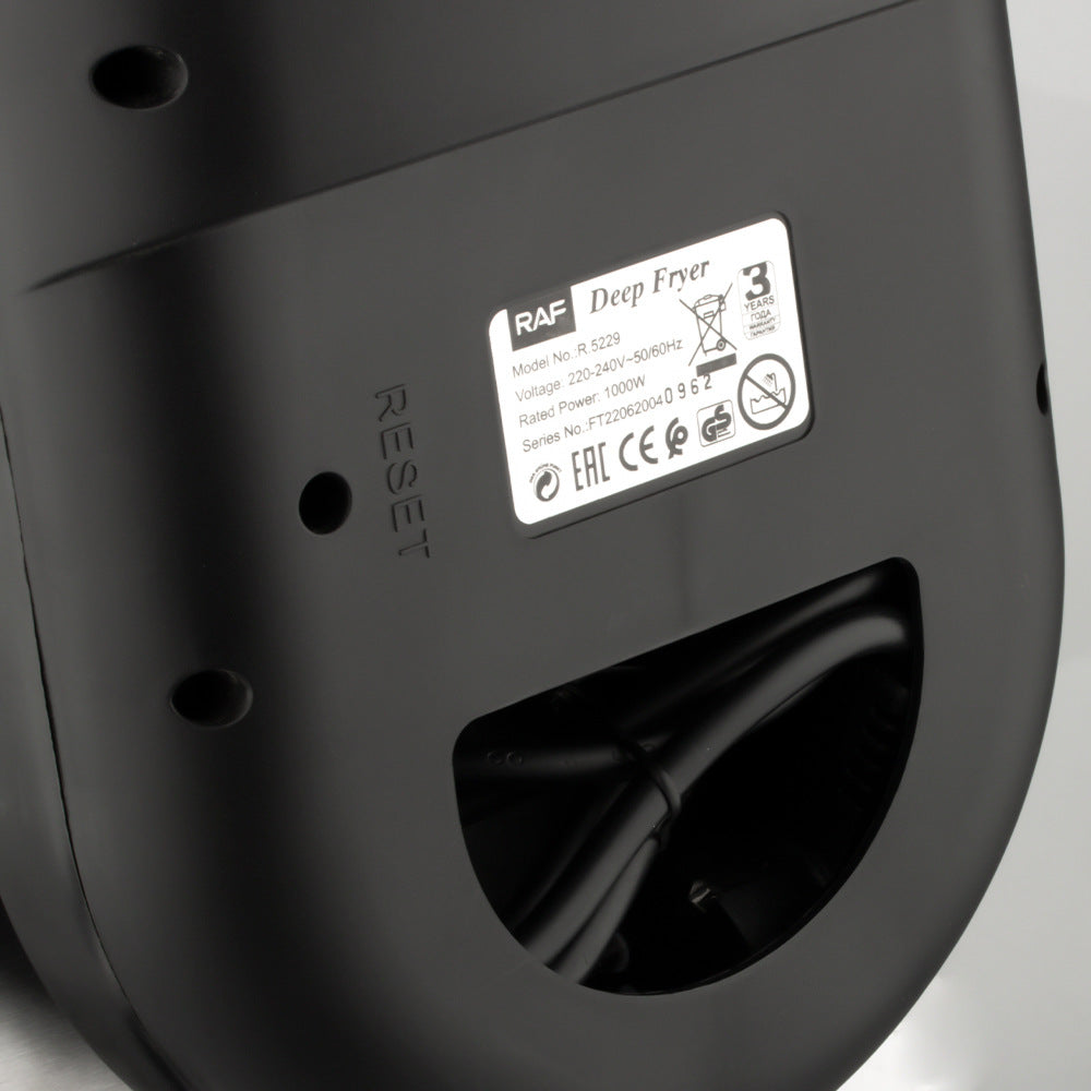 RAF Deep frying pan Household Electric Fryer Electric Fryer Commercial Fried Dough Sticks French Fries Machine Fried Chicken Deep Fryer 1.5L