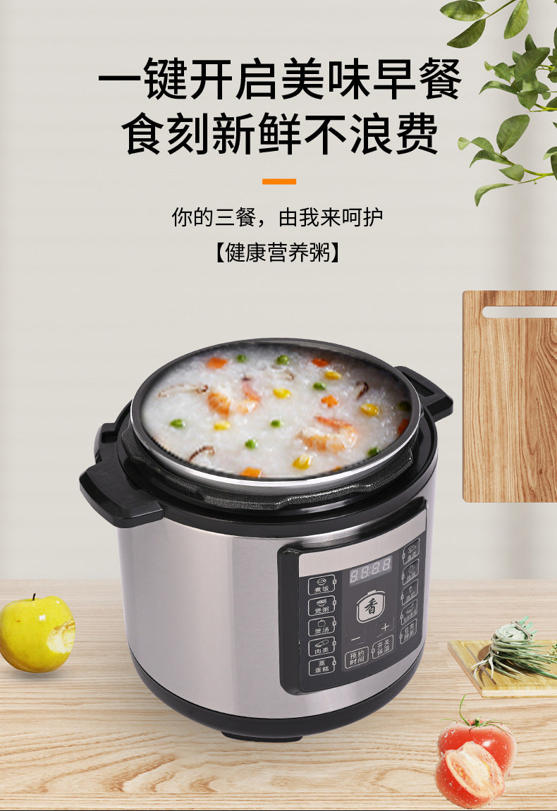 Factory Export  Household5L Large Capacity Multifunctional Electric Pressure Cooker Rice Cooker Pressure Cooker Wholesale