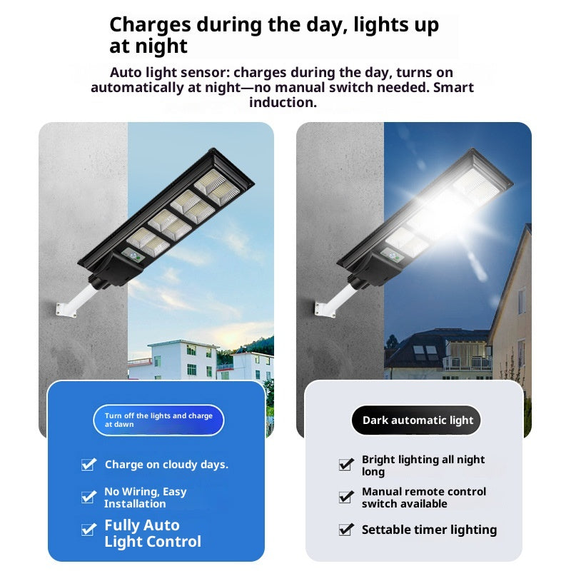 Solar Outdoor Garden & Road Lights IP65 Waterproof LED High Pole Mount with Aluminum Construction
