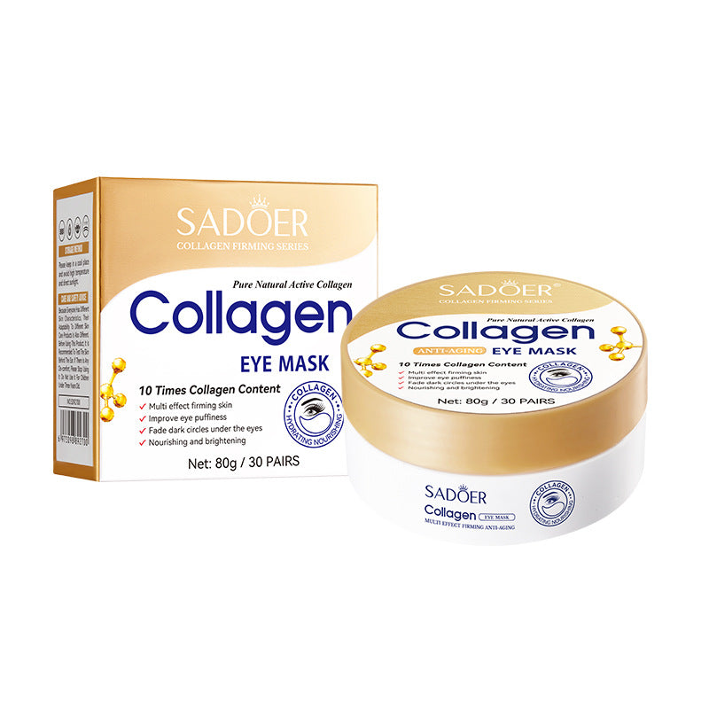 Collagen Anti-Wrinkle Firming Eye Mask SADOER Hydrating and moisturizing eye mask patch  foreign trade wholesale