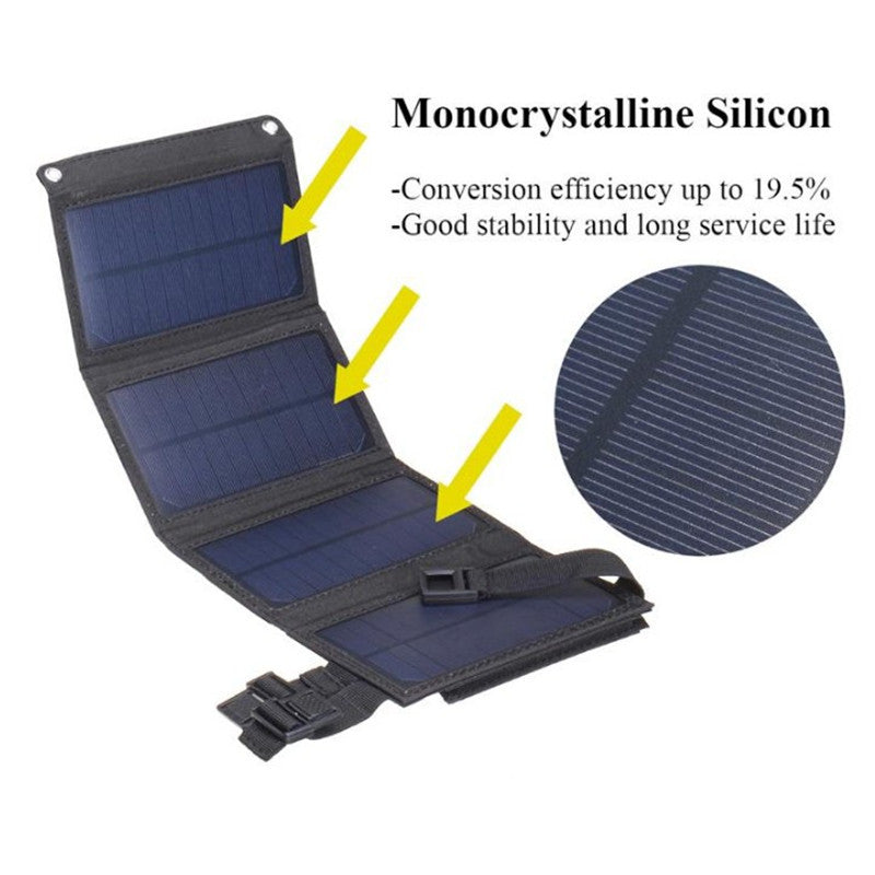20W Solar outdoor large capacity folding rechargeable solar panel