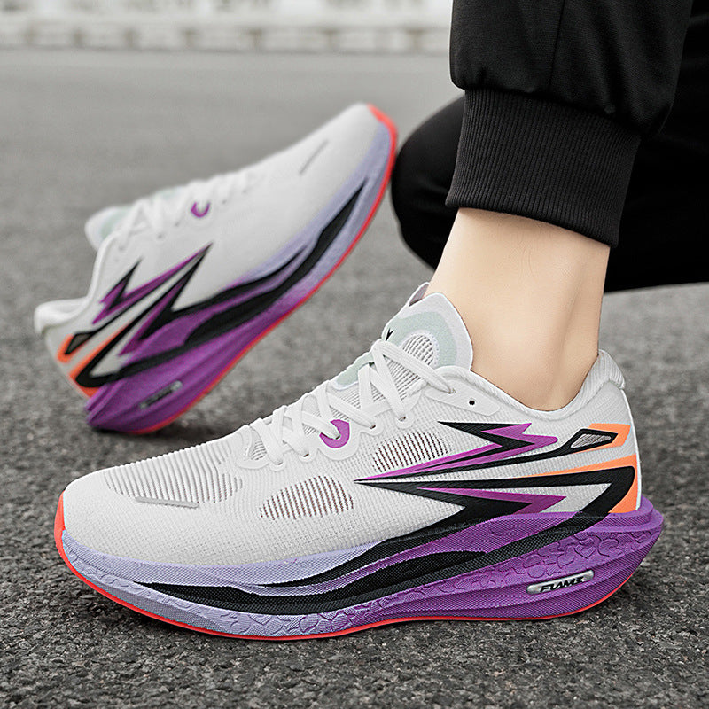 Summer New Style Fei Ran4Jacquard Breathable Comfortable Sports Men's Shoes Fashionable Lightweight Cushioned Wear-resistant Youth Running Shoes