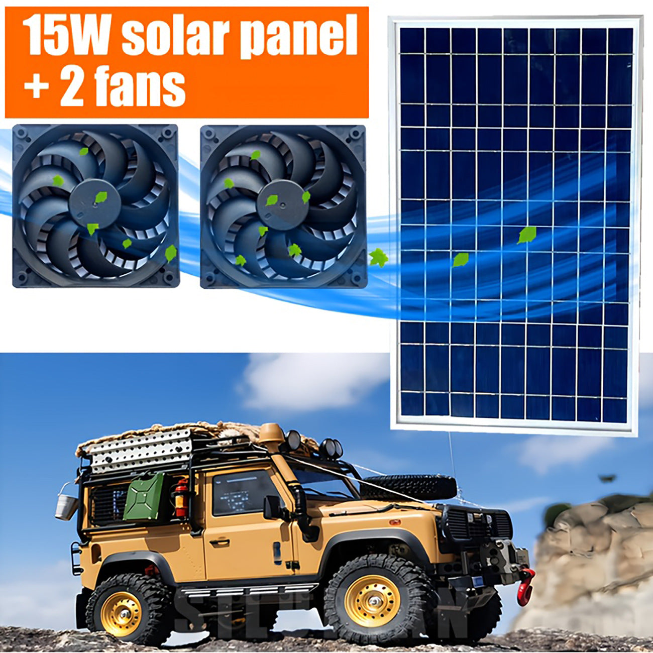 Exclusive Solar Ventilation Fan Exhaust Fan Solar Photovoltaic Pet House Ventilation Convection Cooling Blower
