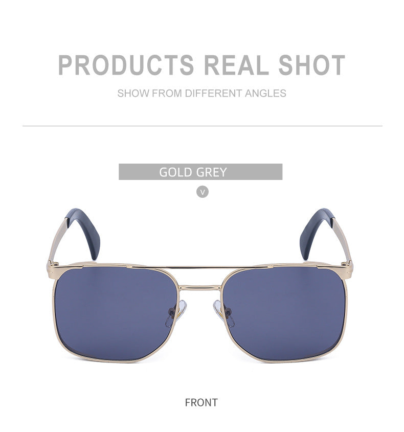Men's Sunglasses Driving Fashion Internet Celebrity David Same Style Square Frame Sunglasses Men's Trendy Outdoor Hiking Glasses shades