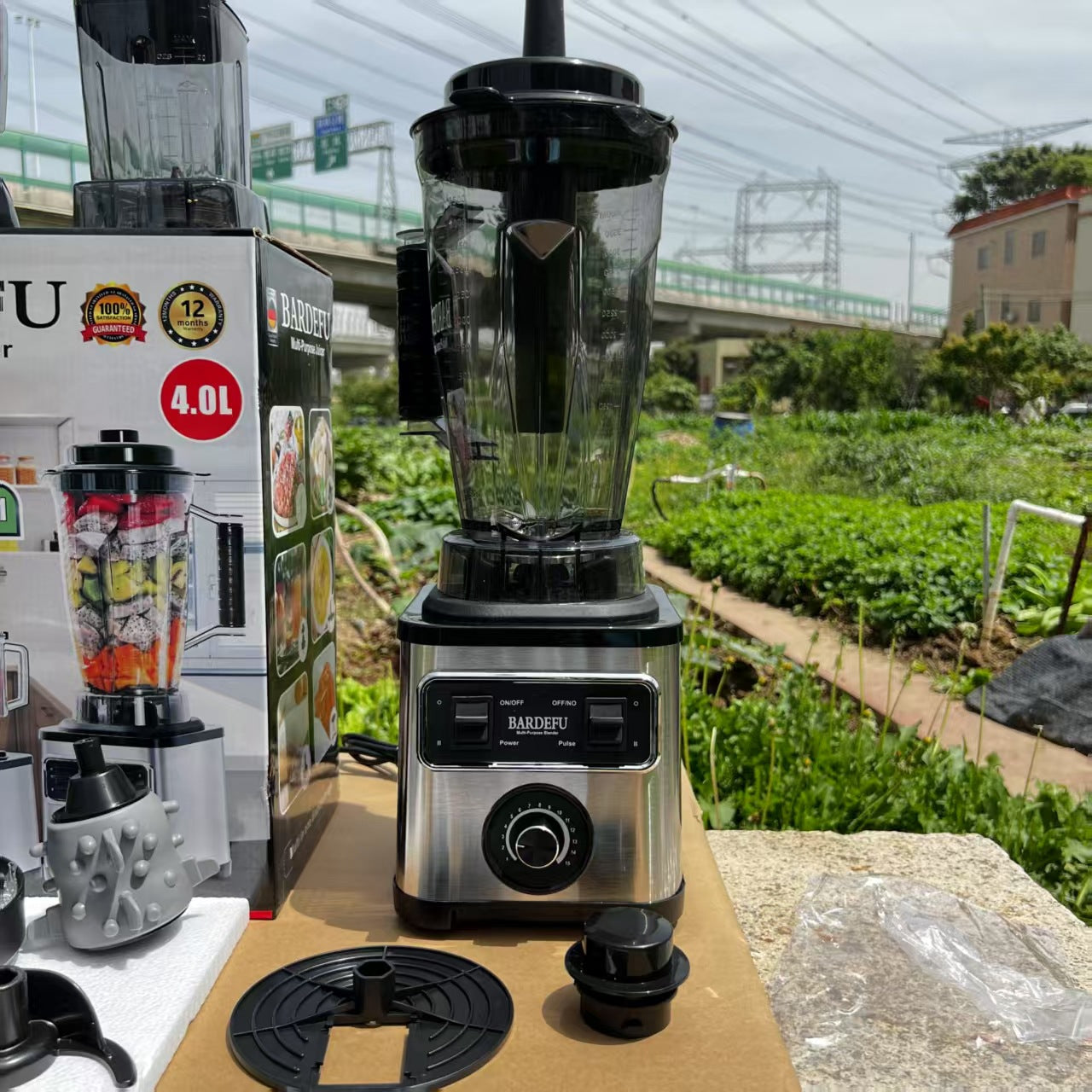 8in1blender Pure Copper Stainless Steel High-Power Meat Grinder Ice Crusher Juicer Blender with Dual Cup Design