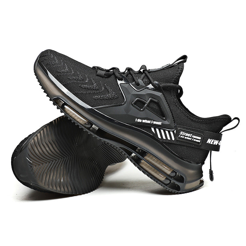 New Double Layer TPU Popcorn Big Sole Cushioning Rebound Sports Shoes Men's Fashion Light Luxury Versatile Casual Trendy Shoes