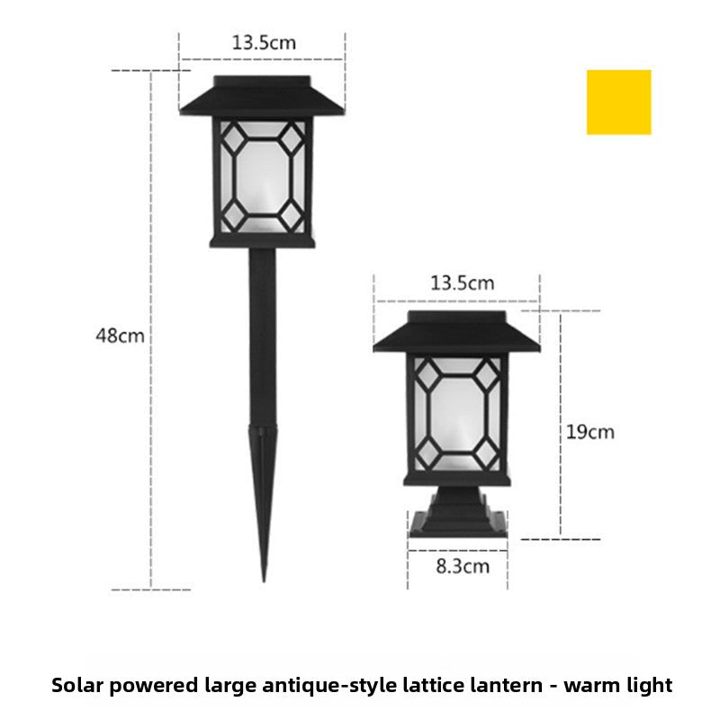 New Solar Lawn Light Garden Light Outdoor Waterproof Garden Villa Ground Light Landscape Decoration Dual-use Street Light