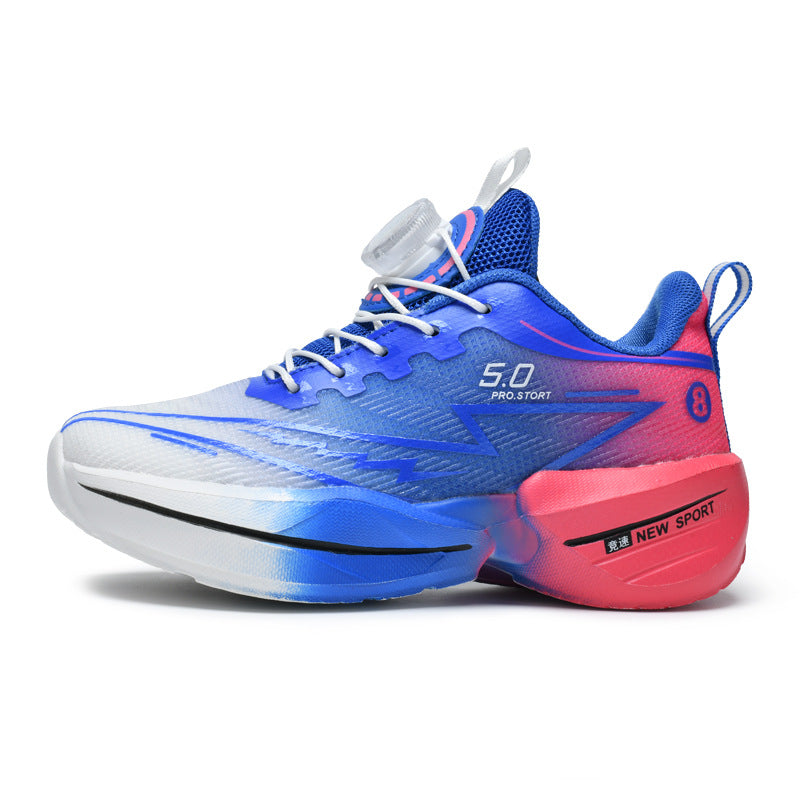 Children's Red Rabbit Sports Shoes Mesh Lightweight Breathable Student Physical Training Shoes Shock Absorption Anti-Slip Boys' Running Shoes