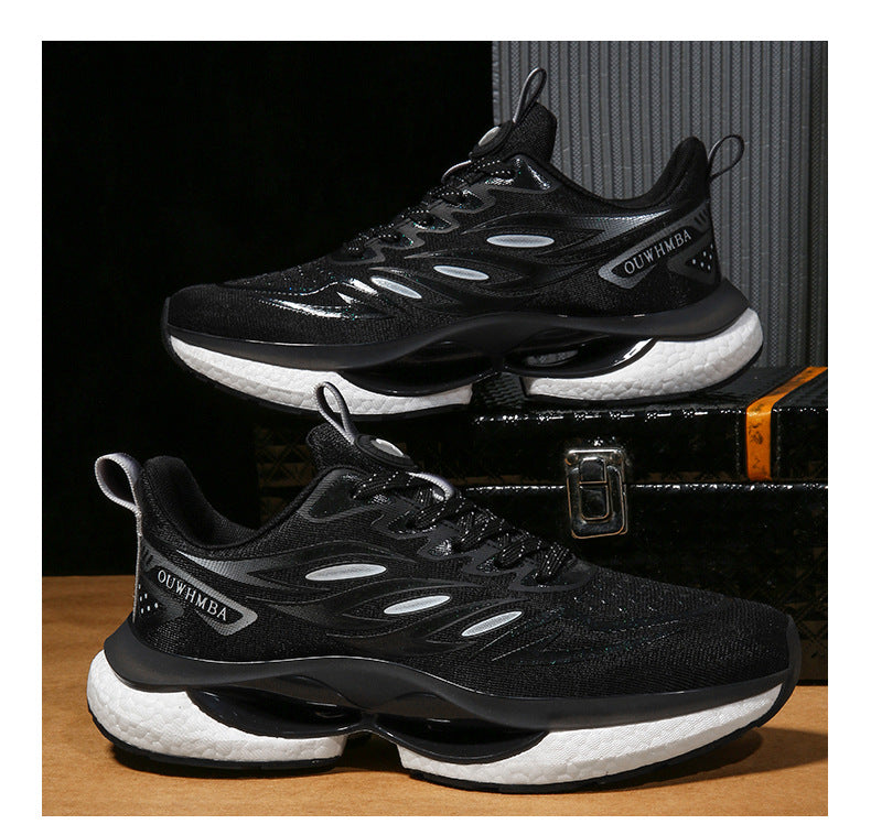 Summer Breathable Men's Shoes2025New Youth Sports Casual Running Shoes Student Lightweight Dad Mesh Trendy Shoes