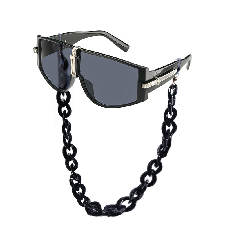 Sunglasses for Women Korean Style Chain Sunglasses Trendy sunglasses European and American Fashion Outdoor Street Style Glasses shade