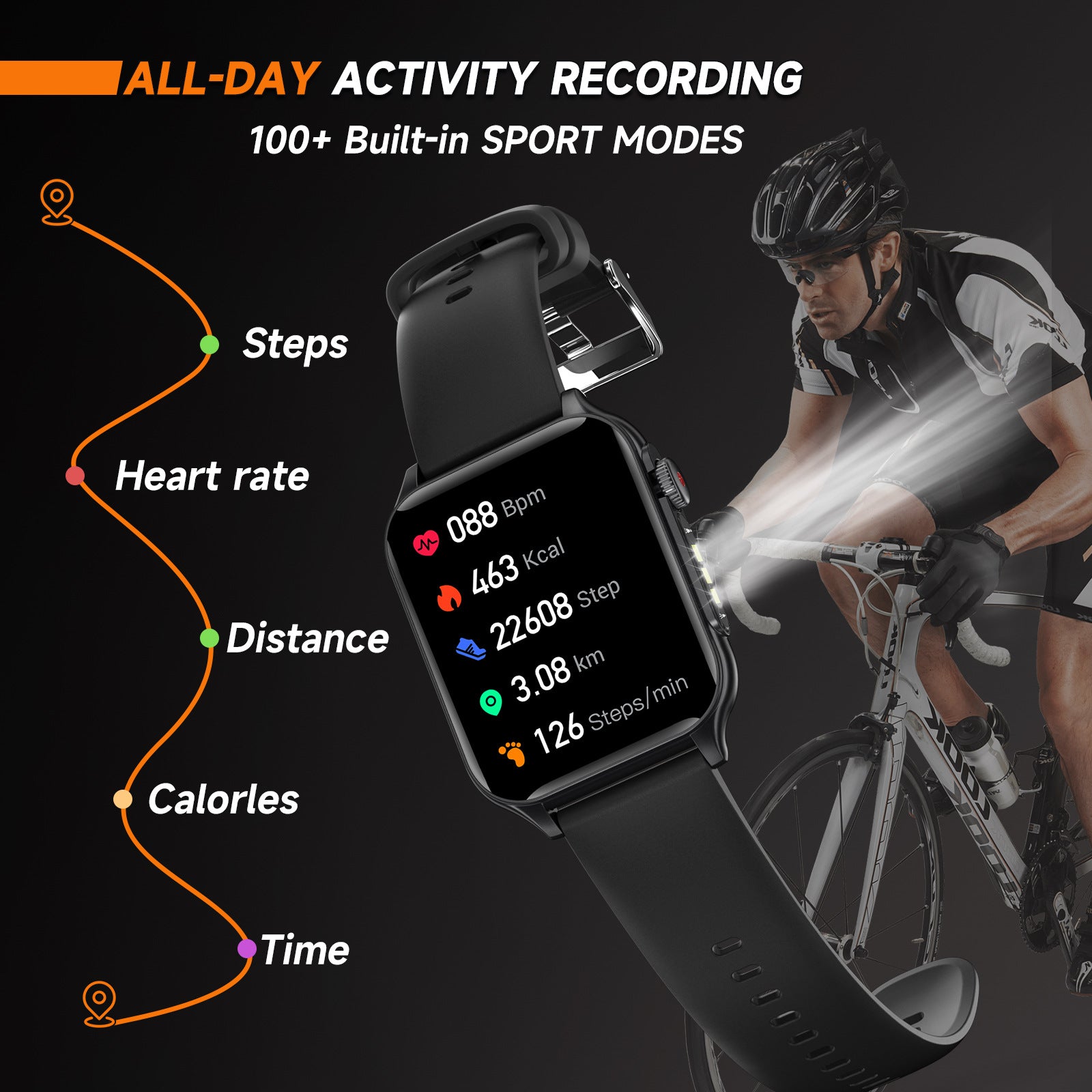 p6max Smart Watch led Flashlight Ultra-Long Standby Bluetooth Call Smart Watch Bracelet Hot Sale