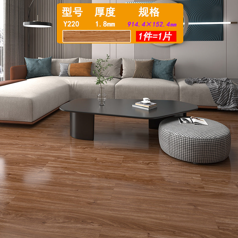 PVC Plastic Floor Stickers Self-Adhesive Wood Grain Cement Floor Stickers Special for Bedroom Waterproof Non-Slip Floor Renovation Chinese Style