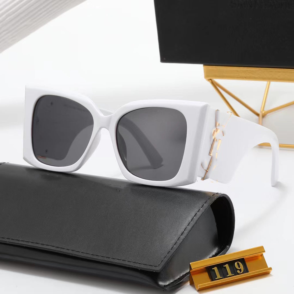 Yang Shulin's Same Style High-Quality Fashion Sunglasses Cat Eye Women's Sunglasses Sun Protection UV Protection Men's Style119