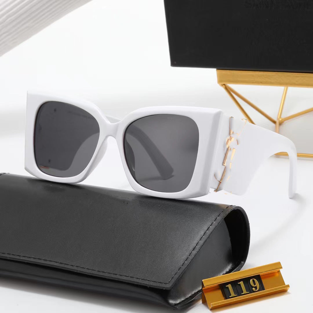 Yang Shulin's Same Style High-Quality Fashion Sunglasses Cat Eye Women's Sunglasses Sun Protection UV Protection Men's Style119