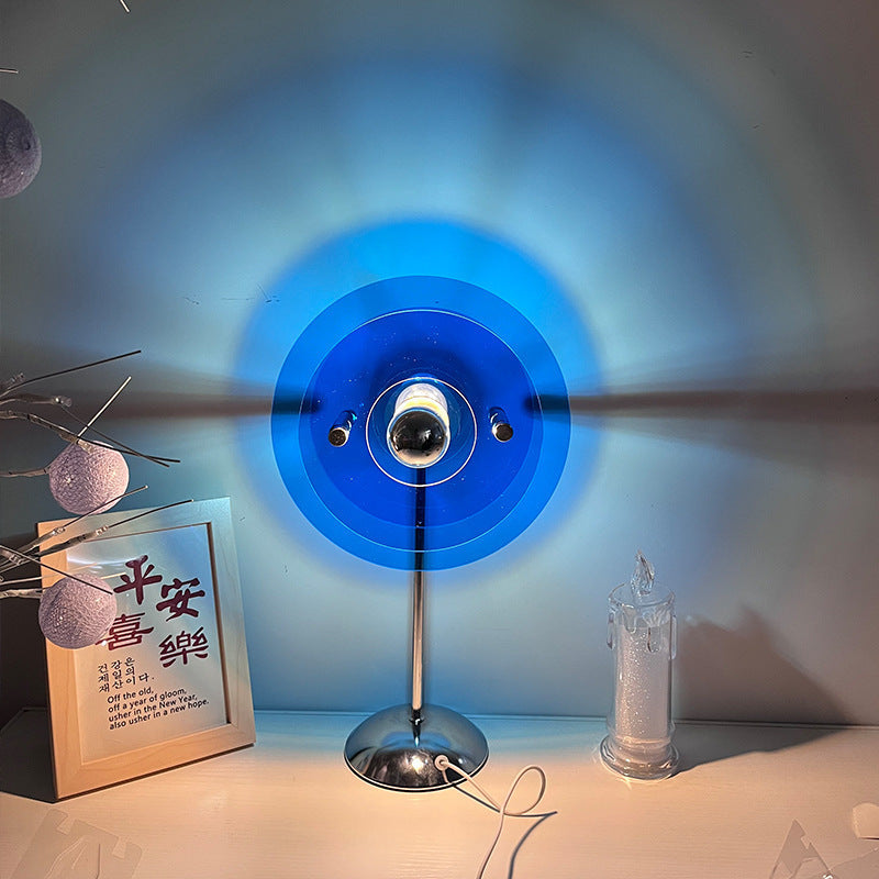 Romantic Love Bauhaus Table Lamp USB Plug-in Internet Celebrity Table Lamp Atmosphere Floor Lamp Projection Lamp Heart Lamp