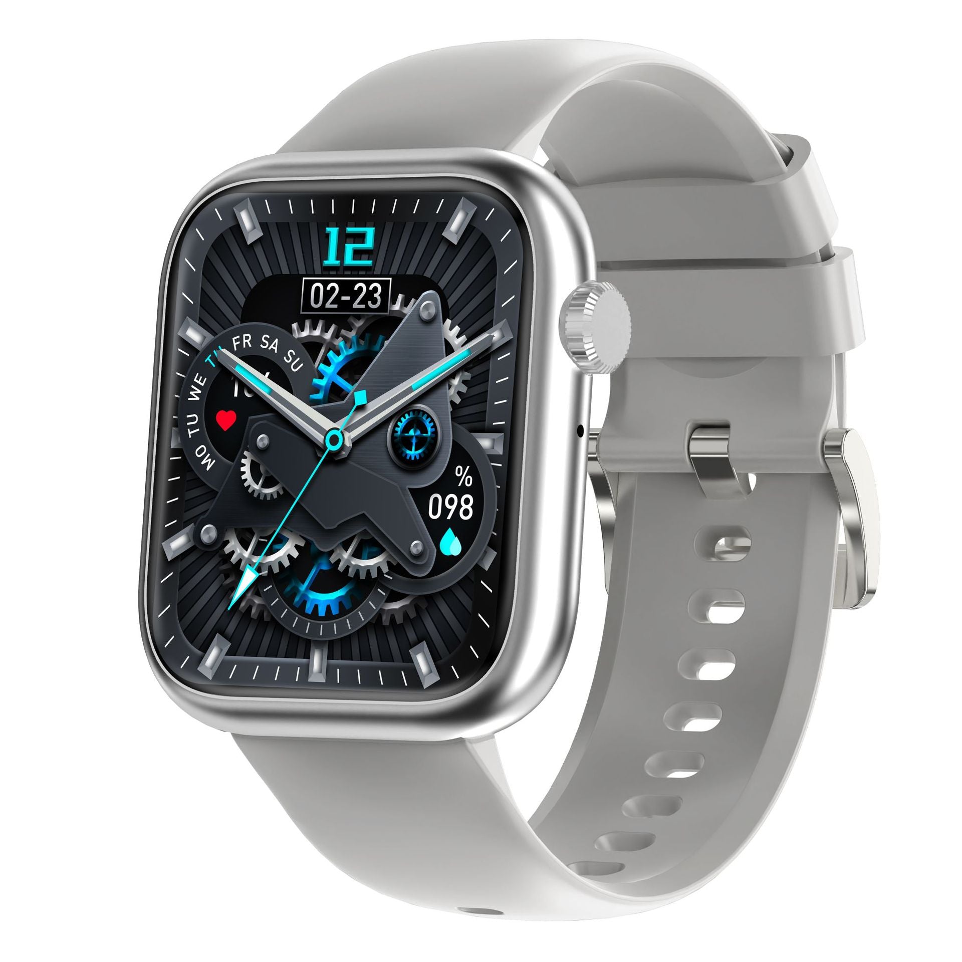 G104Smart Watch1.83inch Bluetooth Call True Heart Rate Pedometer Sleep Stress Monitoring Sports Watch