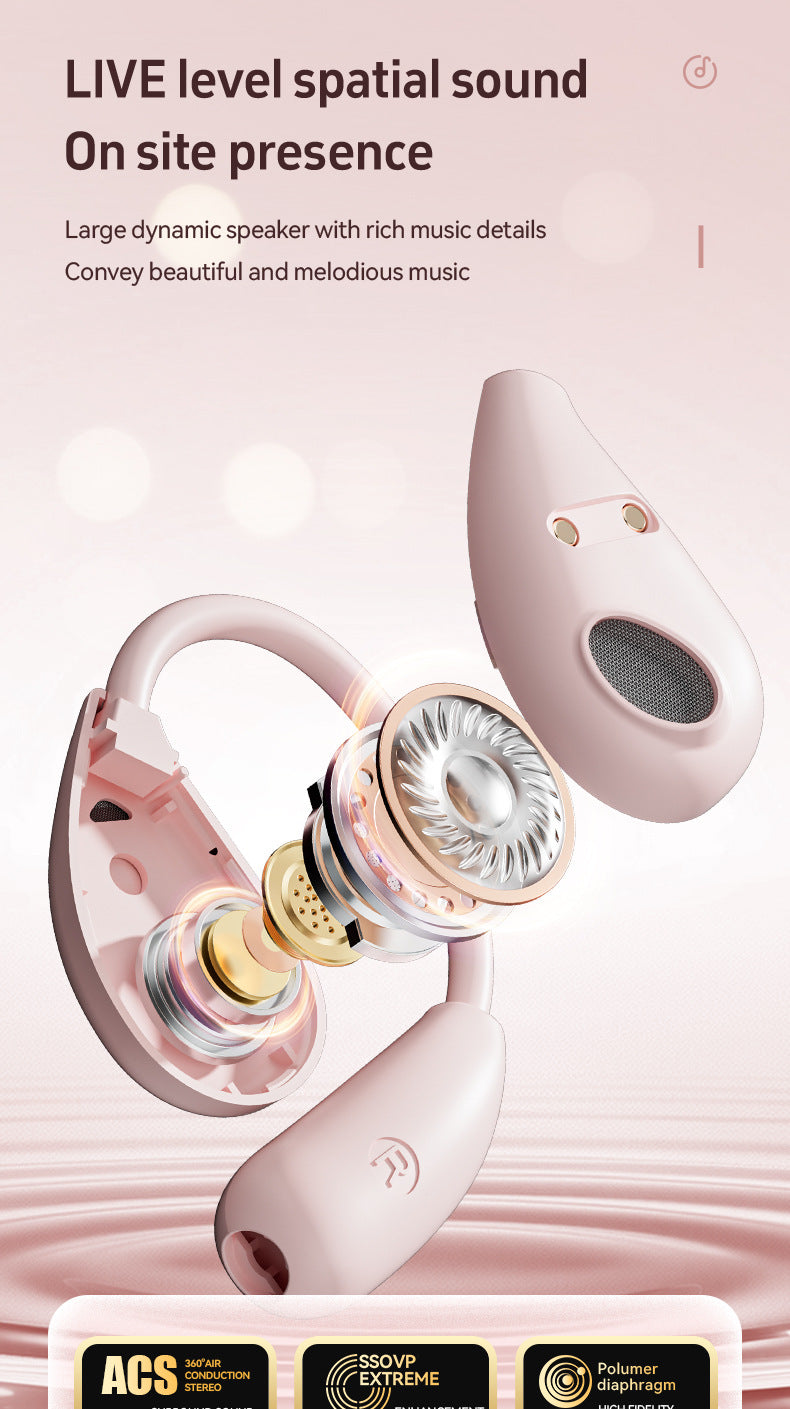 New M95Creative Electroplating OWS Bluetooth earphones non-in-ear over-ear high appearance value long battery life wireless earphones