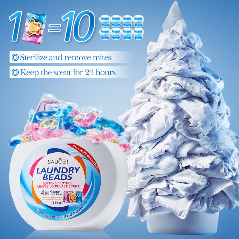 Laundry Pods SADOER Deep Cleaning Clothes Clean Laundry Detergent  Foreign Trade Wholesale
