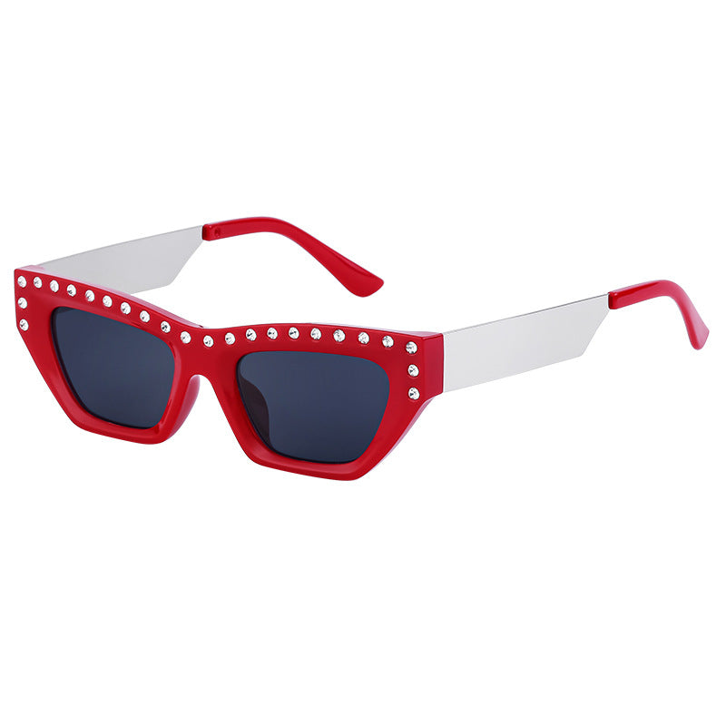 New Fashion Cat Eye Sunglasses for Women Trendy High-end Rhinestone Sunglasses Wholesale sunglasses