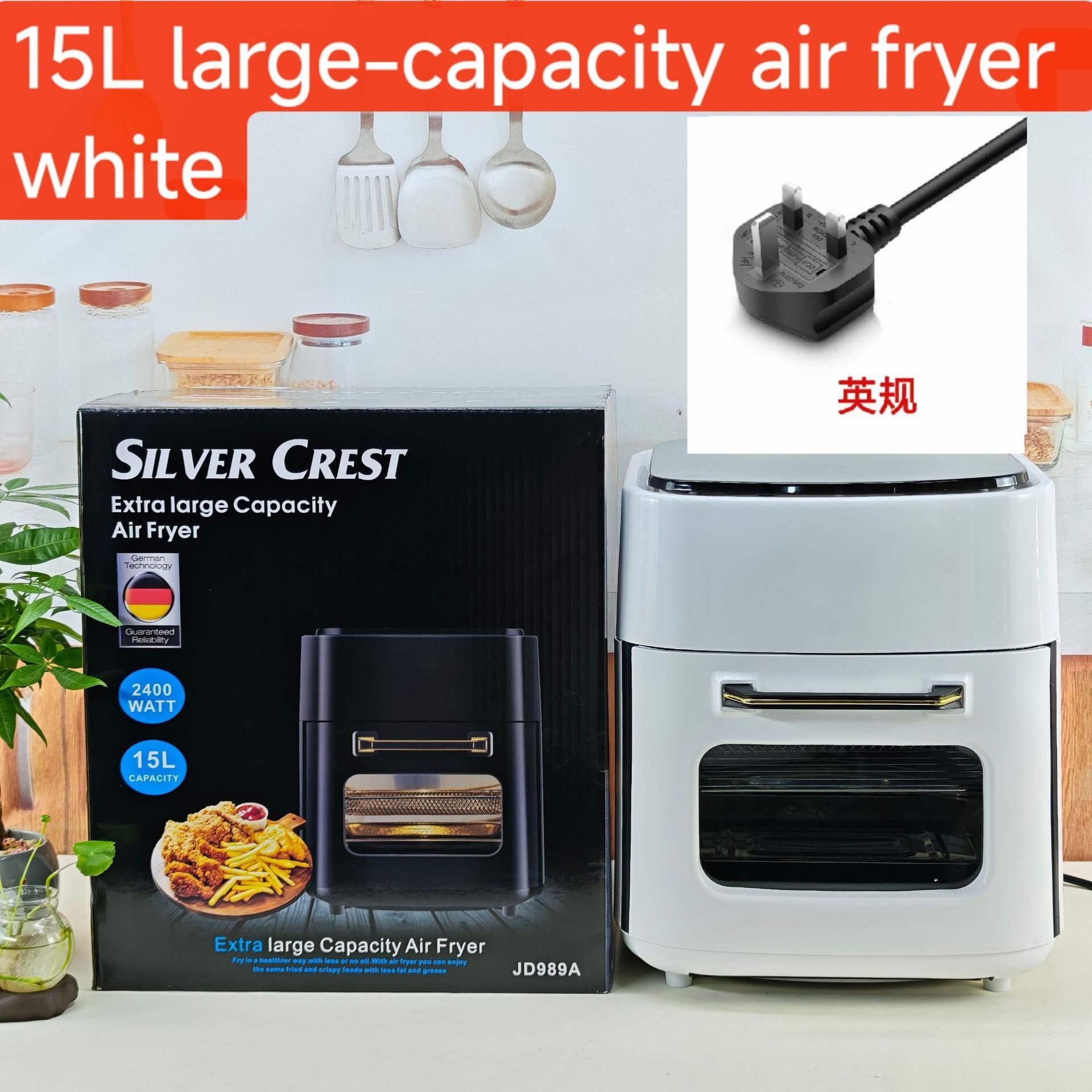 8LAir fryer Visual Touch Fryer Large Capacity Intelligent Fully Automatic Electric Fryer French Fries Oven Machine