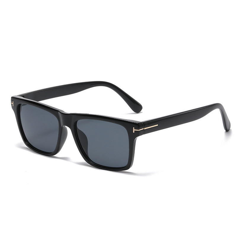 European and American Fashion T Word box sun protection sunglasses for women with a high-end feel ins Korean style sunglasses for men wholesale