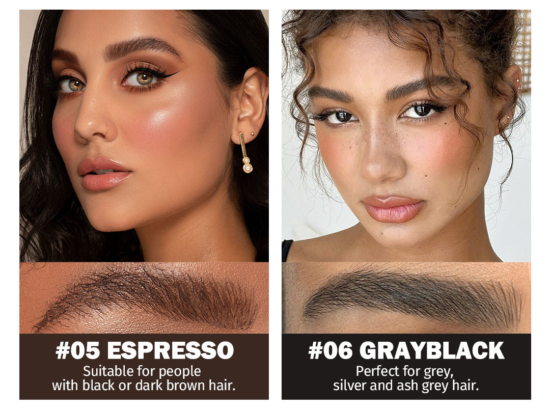 Hot-Selling Eyebrow Dye Cream Upgraded Version Press-Type Fine Brush Head Eyebrow Cream Waterproof Smudge-Proof Wild Eyebrow Pencil