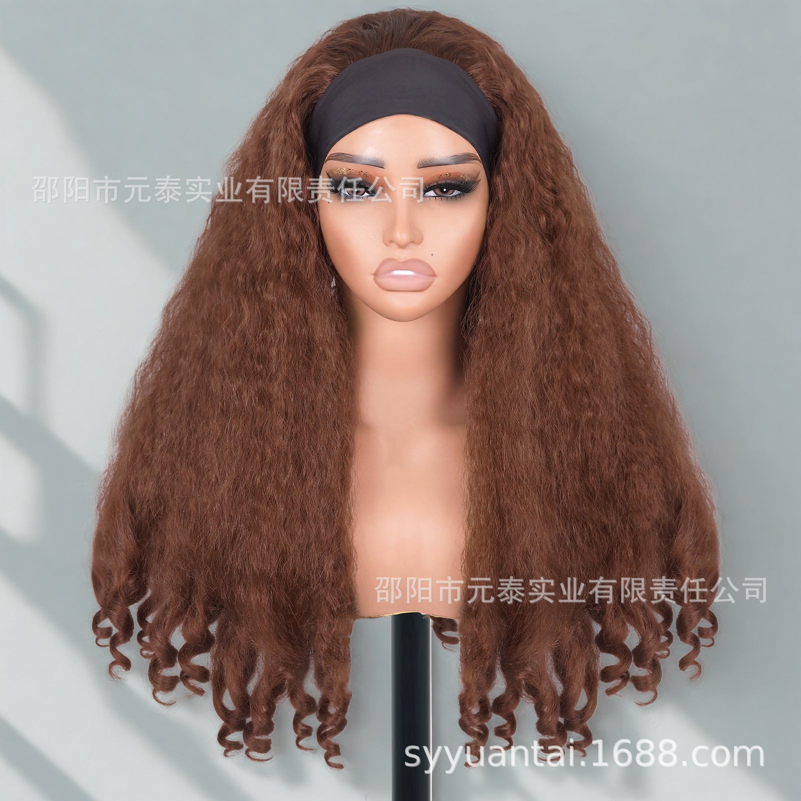 High Quality Multi Color Afro Curly Wigs With Headbang