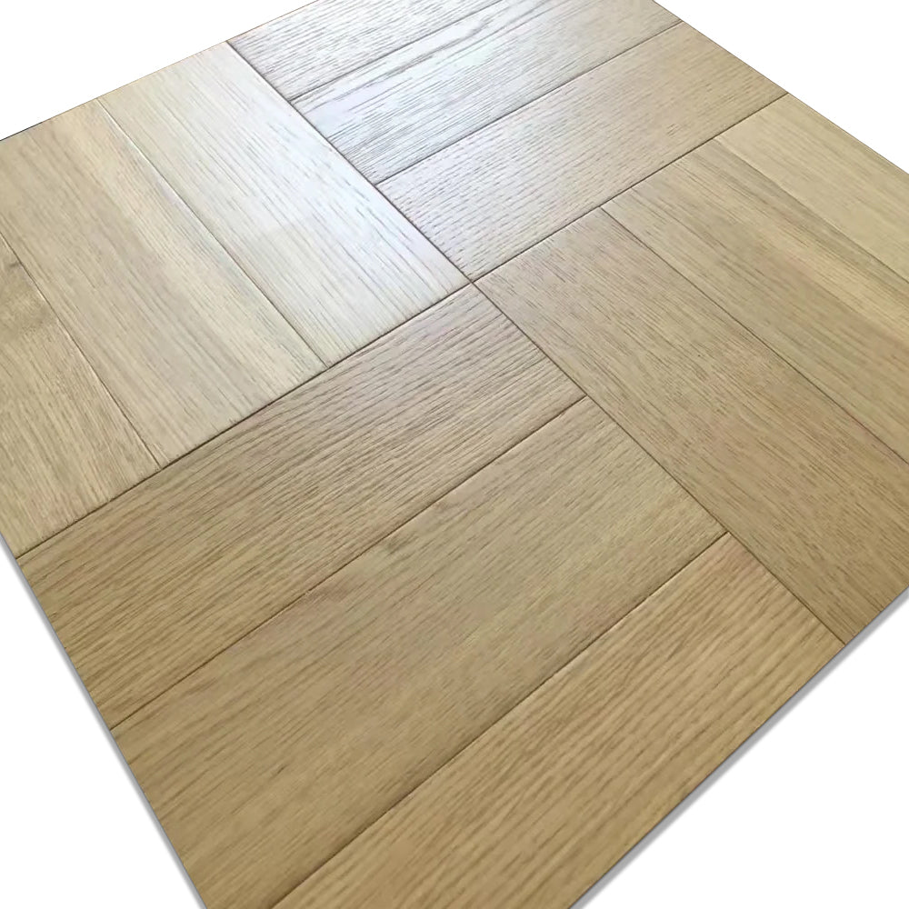 Premium Engineered Solid Oak Wood Flooring Prefinished Waterproof Anti-Slip Hardwood Floor for Contemporary Apartments Outdoor