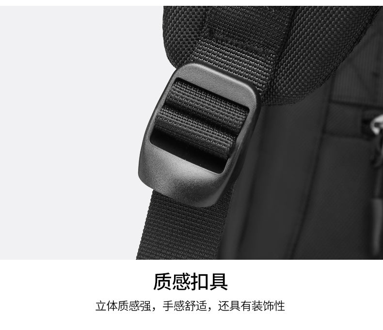 OZUKO Business Backpack Men's Commuting Large Capacity Computer Bag Travel Backpack High-end Waterproof School Bag