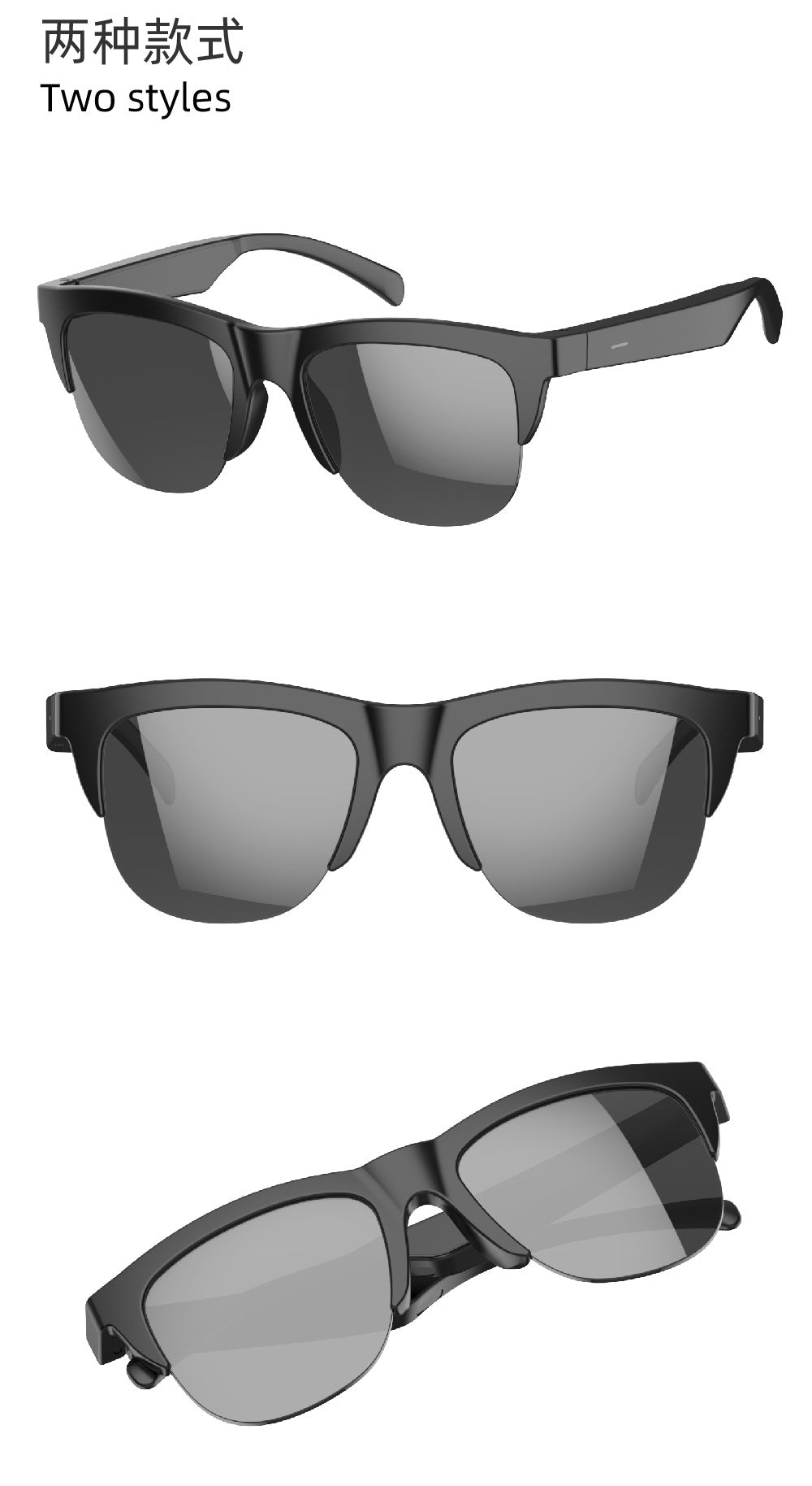 F01Wireless Stereo Smart Bluetooth Glasses Waterproof Bluetooth Hands-Free Call Music Playback Sunglasses Sunglasses