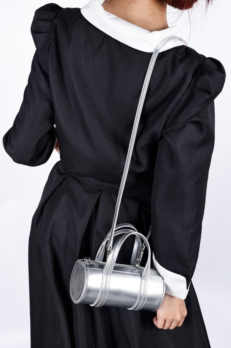 Korean Style Underarm Bag for Women, New Versatile Single Shoulder Fashionable High-End Korean Version Casual Soft Handheld Cylindrical Women's Bag