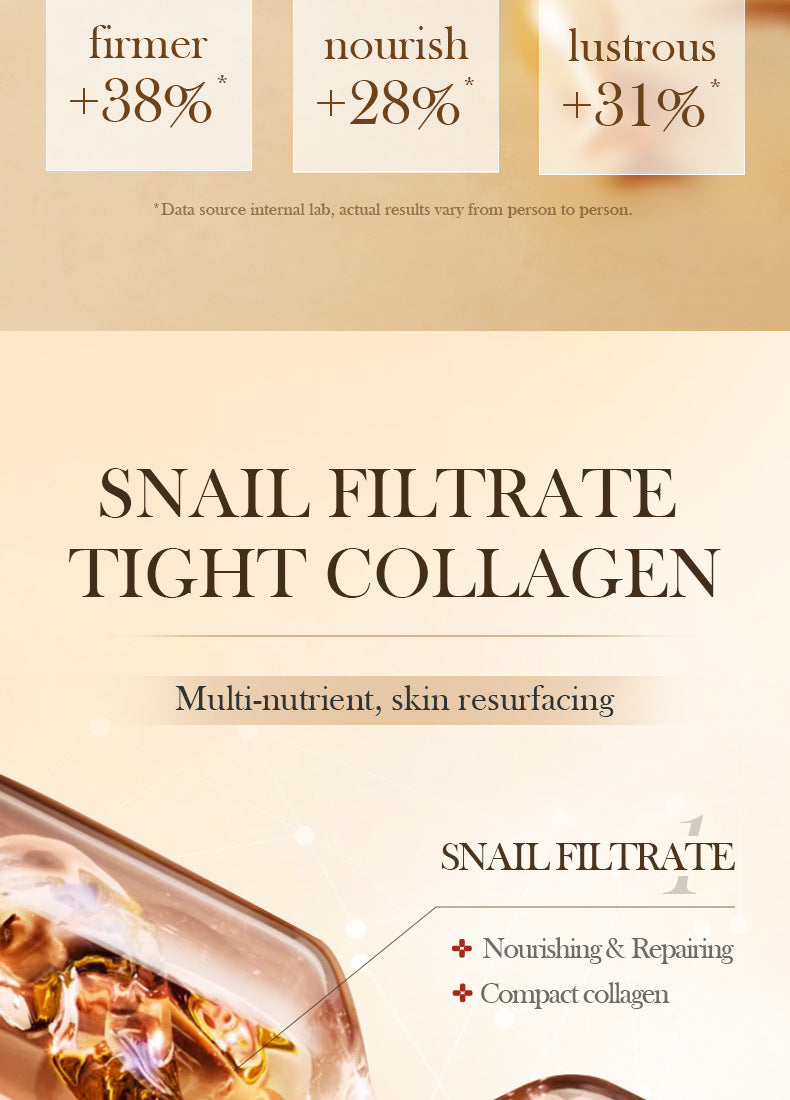 Capsule Essential Oil SADOER Snail Essence Milk Moisturizing and Rejuvenating Cream  Foreign Trade Wholesale