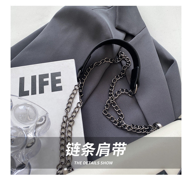 Niche Design Crossbody Bag for Women2024New Trendy Spring Fashion Quilted Chain Bag Textured Single Shoulder Small Square Bag