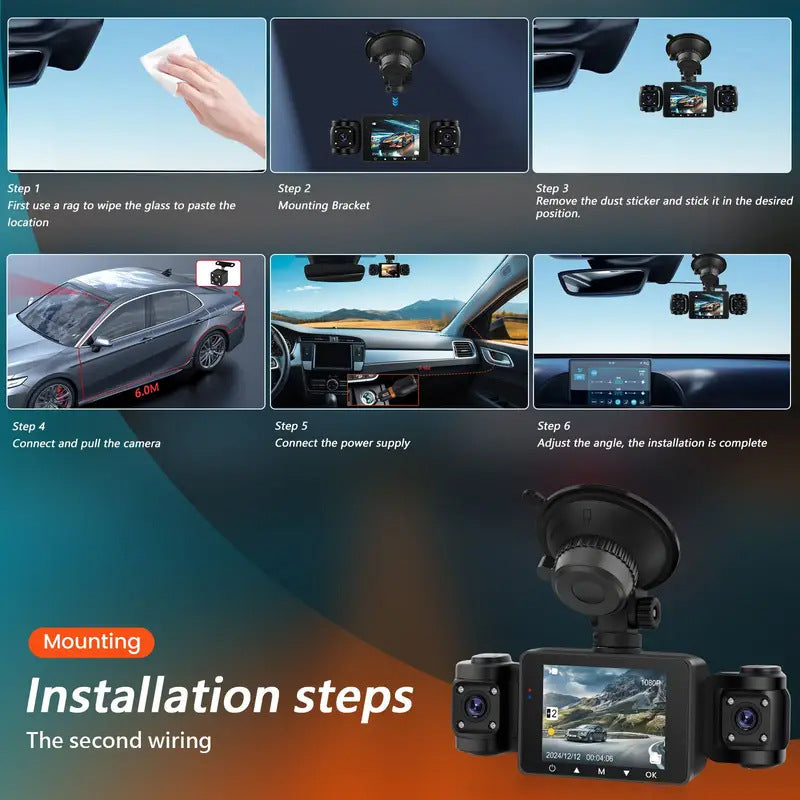 New S7Sanlu Dash Cam Private Model Car Camera Parking Monitoring HD Night Vision1080P