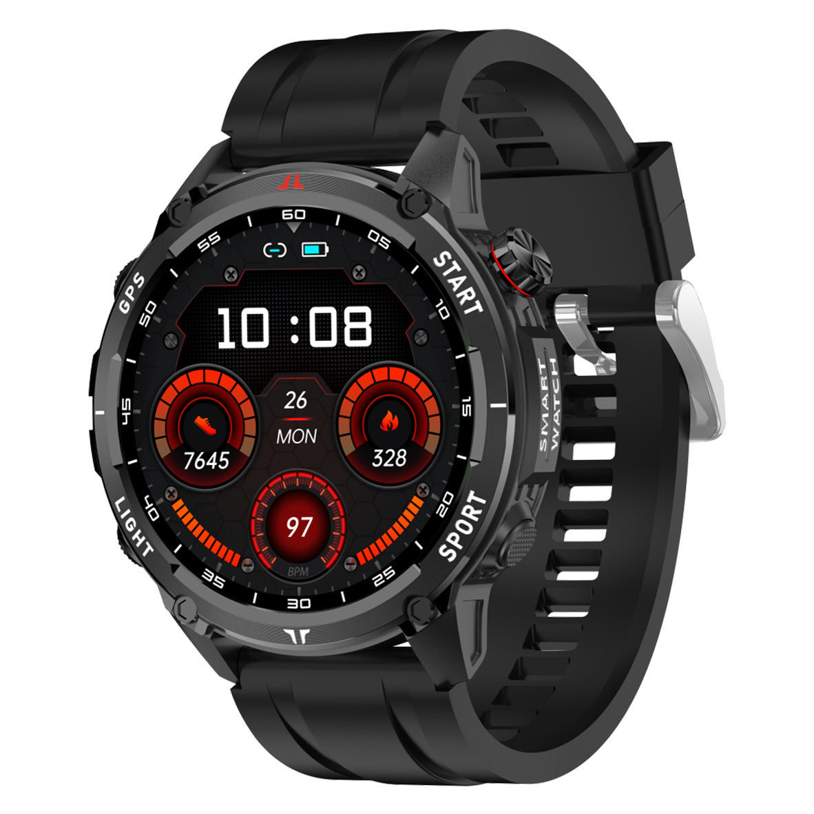 W10 Pro Smart Watch Bluetooth Call True Heart Rate Step Sleep IP68Deep Waterproof GPS Positioning and Three-Proof