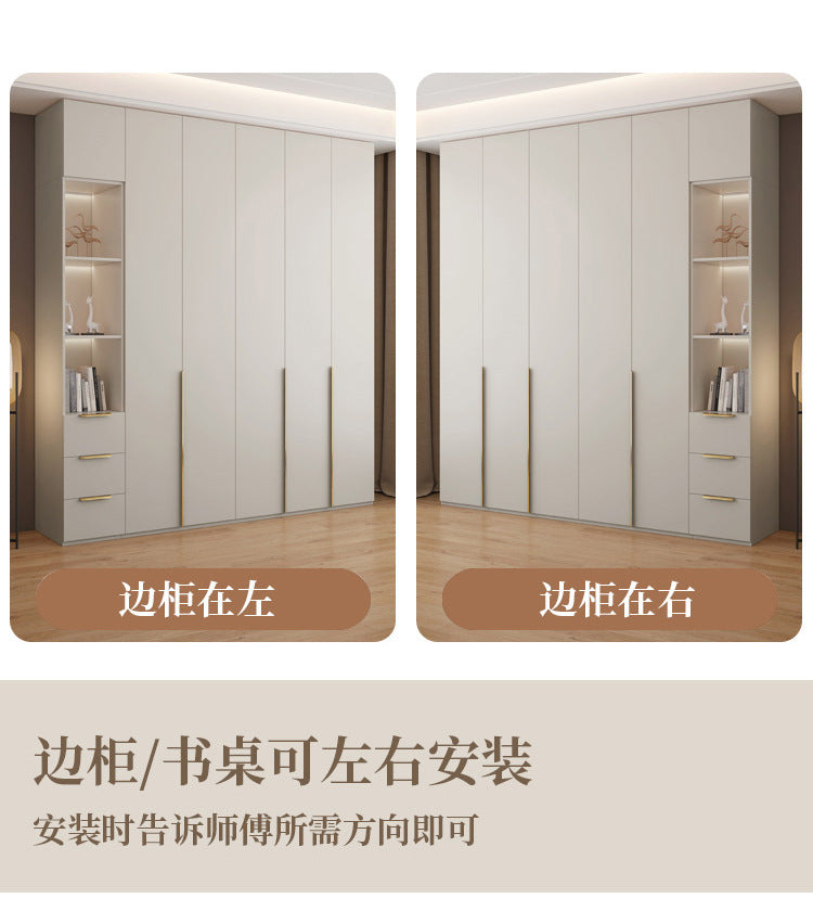 One-Door to Ceiling Heightened Solid Wood Wardrobe for Home Bedroom, Double Door Simple Assembly Cabinet, European Pine Board Storage Cabinet, Wardrobe