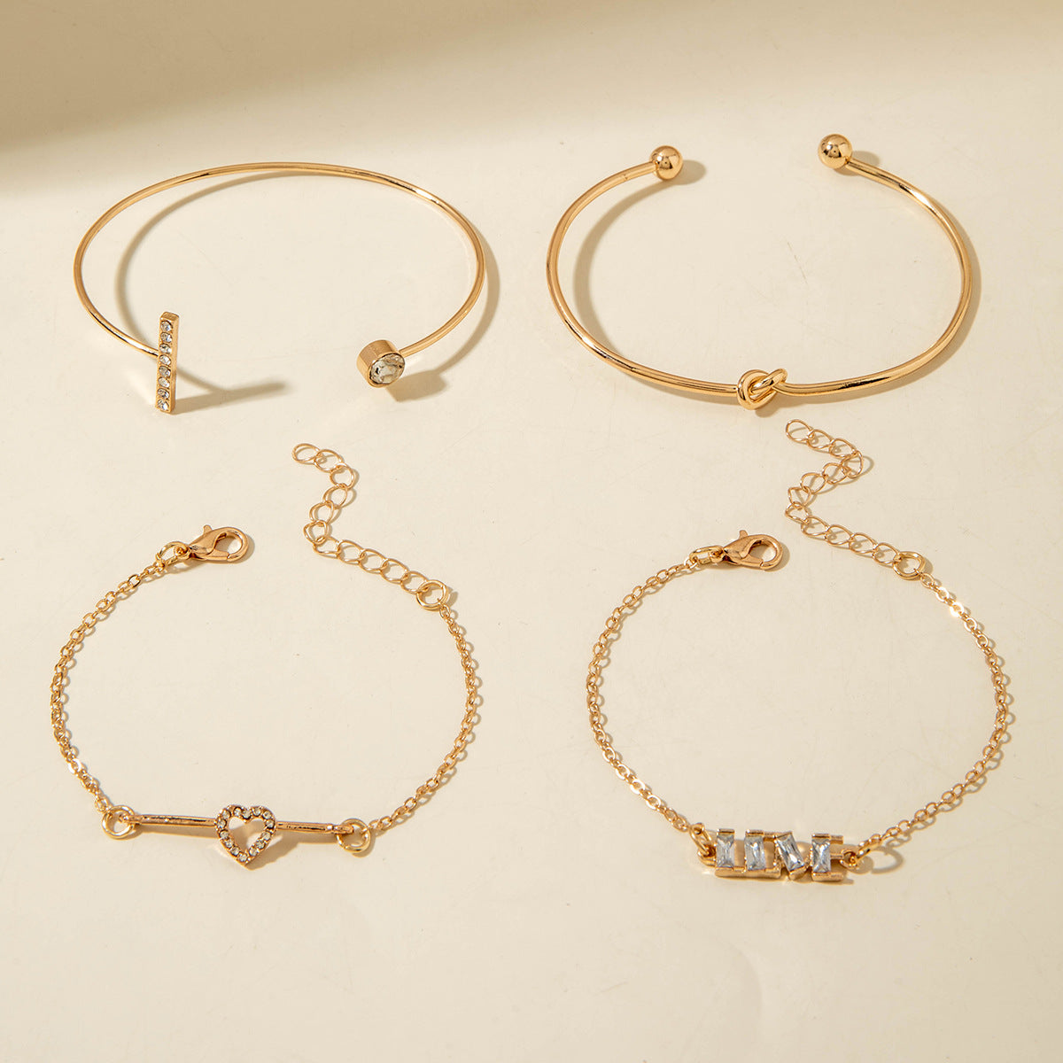 European and American Ornament Stackable Round Imitation Pearl Smooth Open Bracelet Fashion Jewelry Bracelet Wholesale